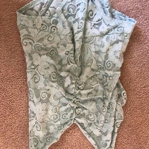 Lace green bodysuit NEVER WORN